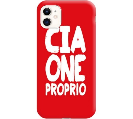 Cover Apple iPhone 11 CIAONE PROPRIO Bordo Trasparente