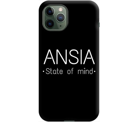 Cover Apple iPhone 11 pro ANSIA STATE OF MIND Bordo Nero