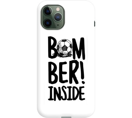 Cover Apple iPhone 11 pro BOMBER INSIDE Bordo Trasparente