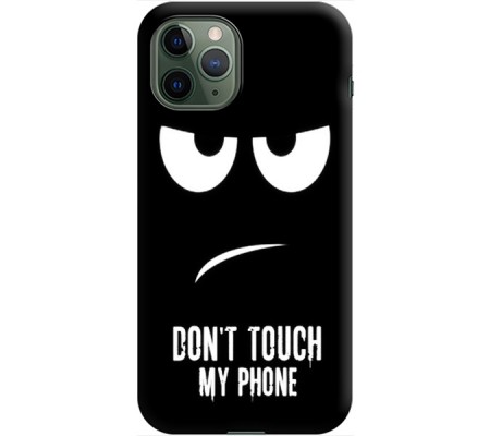 Cover Apple iPhone 11 pro DONT TOUCH MY PHONE Bordo Nero