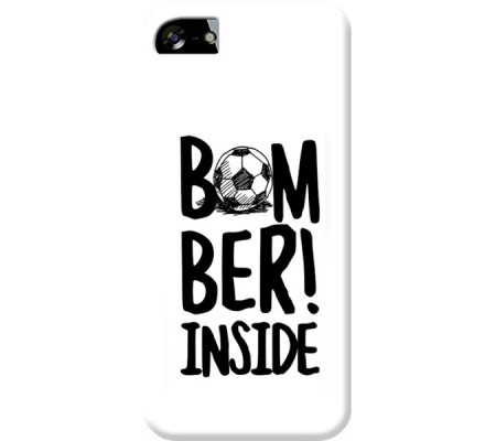 Cover Apple iPhone 5 BOMBER INSIDE Bordo Nero