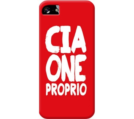 Cover Apple iPhone 5 CIAONE PROPRIO Bordo Trasparente