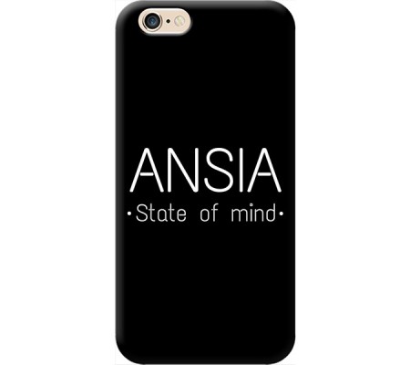 Cover Apple iPhone 6 ANSIA STATE OF MIND Bordo Nero