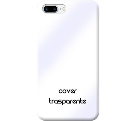 Cover Apple iPhone 7 plus TRASPARENTE Bordo Nero