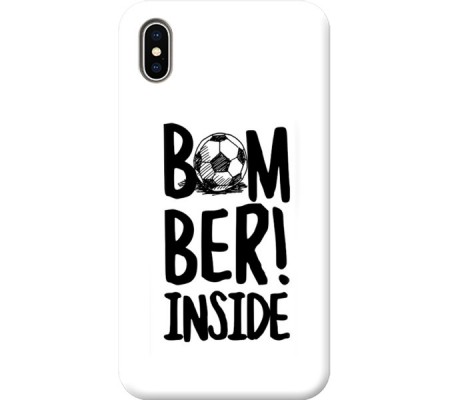 Cover Apple iPhone X BOMBER INSIDE Bordo Nero