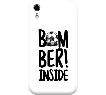 Cover Apple iPhone XR BOMBER INSIDE Bordo Trasparente