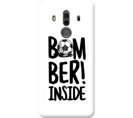 Cover Huawei Mate 10 Pro BOMBER INSIDE Bordo Trasparente