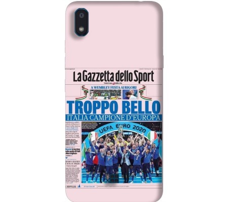 Cover LG K20 CAMPIONI D'EUROPA 2020 GAZZETTA ITALIA Bordo Nero